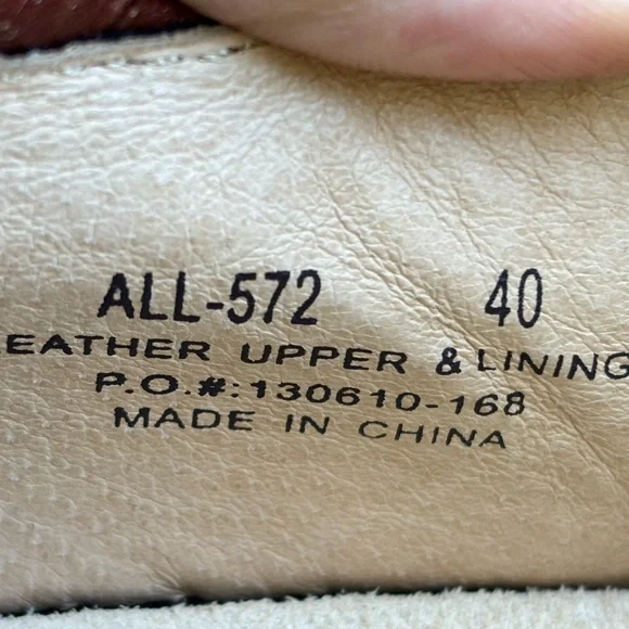 Alegria size 9 Brown and Gold Clogs with Embossed Floral Design - Picture 7 of 10